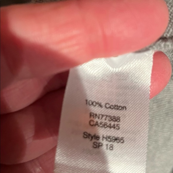 NWOT jcrew gray cotton sweater with bell sleeves. Size xl. - Picture 16 of 16